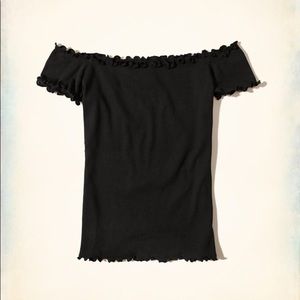 Black Off-The-Shoulder Top